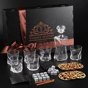 ������������ ���� ��� ����������� ��� � ��������� �� �������� Bormioli Rocco Cassiopea Whisky Stones 330�� WS606D