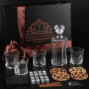 ���������� ����� ��� ���������� ����� �� ��������� � �������� Bormioli Rocco Cassiopea Whisky Stones 330�� WS406D