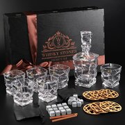 ���������� ����� ��� ���������� ����� �� ��������� (6��) � �������� Bohemia Zig-Zag Whisky Stones 300�� WS609D