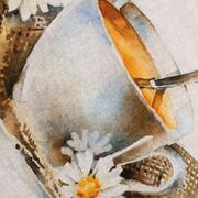 ���� �������� ������� Hot drinks Tea/Cappuccino 50�70�� 29496-BREAKtowel-2setB