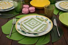 ���� ������� ������������� Leaves 45�38�� LEAVES-Monstera-6set