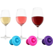 ����� ������ ��� ������� Vacuum wine stopper pink/blue/purple 8850606