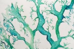 ��������� ��������� ������ 45�� CojinTurquoiseCoral-45-45