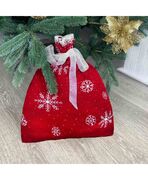 Мішок для подарунків червоний 50х70см 4823093435605