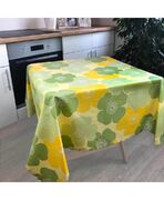 Скатерть водонепроницаемая Simfoni Зеленые цветы 140х180см 4823093413030