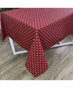 Скатерть Горох бордо 136х180см 4823093430983