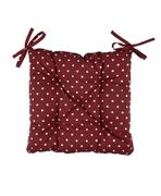 Подушка для стула Горох бордо 40х40см 4823093431003