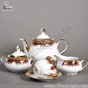 Чайник заварочный с крышкой Constance Малиновая лента 1,2л