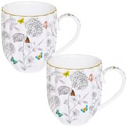 Набор кружек Fleurs et Papillons 300мл R1281#FLEP