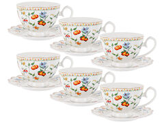 Набор чашек для чая с блюдцами 250мл 165-358