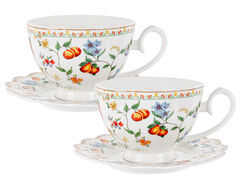 Набор чашек для чая с блюдцами 250мл 165-362