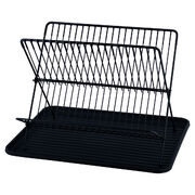 Сушилка для посуды черная 43х32х25,5см KM-0753