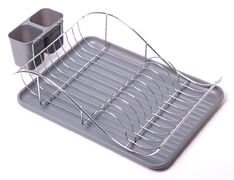 Сушилка для посуды серая 52х32х13см KM-0761B