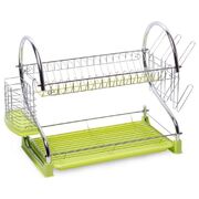 Сушилка для посуды зеленая 55х24,5х37см KM-0762A
