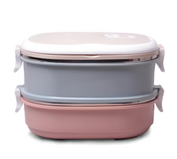 Ланч-бокс двойной 1,4л KM-2125