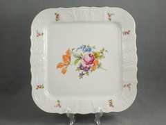 Поднос квадратный Bernadotte Мейсенский букет 26см