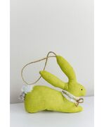 Декоративная подвеска Зайка зеленый 17см 4823093445178