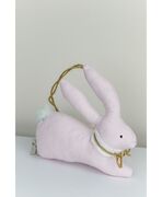 Декоративная подвеска Зайка розовый 17см 4823093445185