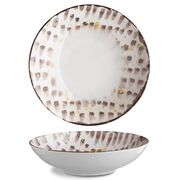 Тарілка глибока Isabelle Brown Brush 22см ISC1922-K0014