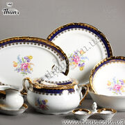 Солонка-перечница Constance Ирисы, кобальтовый борт