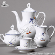 Кофейный сервиз мокка Constance Гуси 6/17