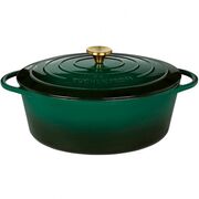 Каструля з кришкою овальна Provence Green 7л 0402001133