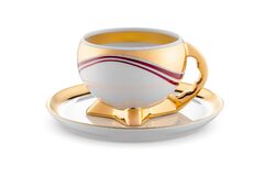 Чашка для кави з блюдцем Hera 200мл KC01