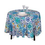 Скатерть с тефлоновым покрытием Азулежу 180см MajoSaALTeMantel-D180DAC