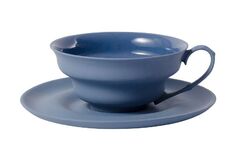 Чашка для завтрака с блюдцем Des Blue 500мл
