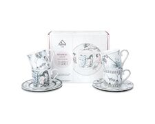 Набір чашок для кави з блюдцями Ivonne Tori 100мл