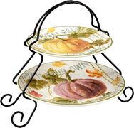 Етажерка 2-х ярусна Осінній Врожай 18/23см 37252