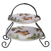 Етажерка 2-х ярусна Лисиця та Ведмідь 18/23см 41850