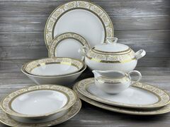 Столовый сервиз Yvonne Золотой палац 12/44