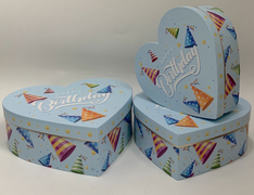 Набор подарочных коробок W2548 Набор 3 шт HEART