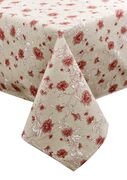 Скатерть Хозяйка Цветы бордо 136х180см 4823093450929