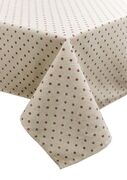 Скатерть Хозяйка Горох бордо 120х136см 4823093451025