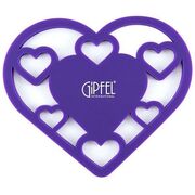 Подставка под горячее Amour фиолетовая 20х17см 0295