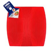 Подставка под горячее красная 20см 0332