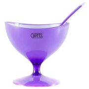 Креманка с ложкой Lumino фиолетовая 230мл 9482