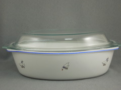 Гусятница овальная с крышкой Гуси 2,5л VP45