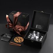Подарочный набор для охлаждения виски со стаканом Bormioli Rocco Cassiopea Whisky Stones WS106