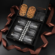 Подарочный набор для охлаждения виски со стаканами Bohemia Diamond Whisky Stones 300мл WS604
