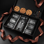 Подарочный набор для охлаждения виски со стаканами и графином Bohemia Diamond Whisky Stones 300мл WS604D