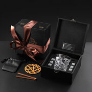 Подарочный набор для охлаждения виски со стаканом Bohemia Glacier Whisky Stones 350мл WS105