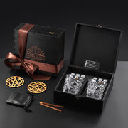 Подарочный набор для охлаждения виски со стаканами Bohemia Glacier Whisky Stones 350мл WS205