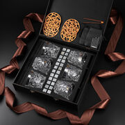 Подарочный набор для охлаждения виски со стаканами Bohemia Glacier Whisky Stones 350мл WS605
