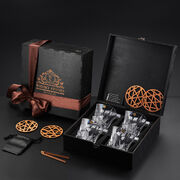 Подарочный набор для охлаждения виски со стаканами Bohemia Crack Whisky Stones 310мл WS408