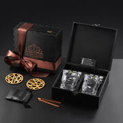 Подарочный набор для охлаждения виски со стаканами Bohemia Zig-Zag Whisky Stones 300мл WS209