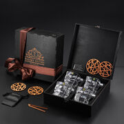 Подарочный набор для охлаждения виски со стаканами Bohemia Zig-Zag Whisky Stones 300мл WS409