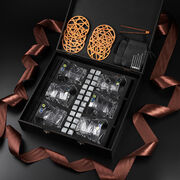 Подарочный набор для охлаждения виски со стаканами Bohemia Zig-Zag Whisky Stones 300мл WS609